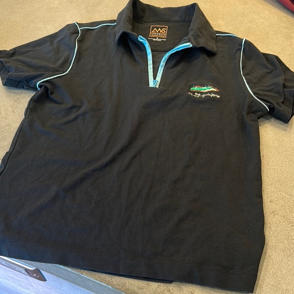 Black Polo Shirt with theEmbroidered Logo - Picture 1 of 1